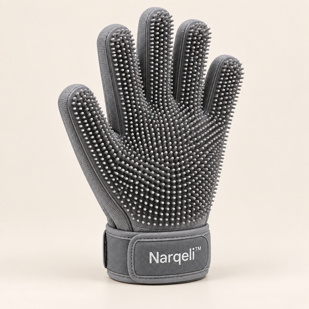 Narqeli™ Silicone Pet Bath Cleaning Glove image 01
